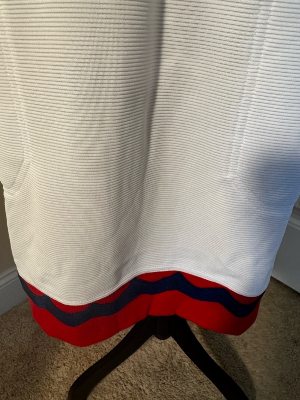 Simply Southern Sleeveless White, Red & Blues Zip-Up Golf, Tennis Dress NWT - Picture 9 of 9